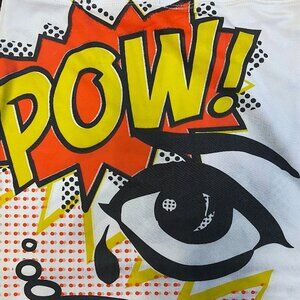 RARE Roy Lichtenstein x Topshop Kaboom! Comic Book Pencil Skirt Size Small